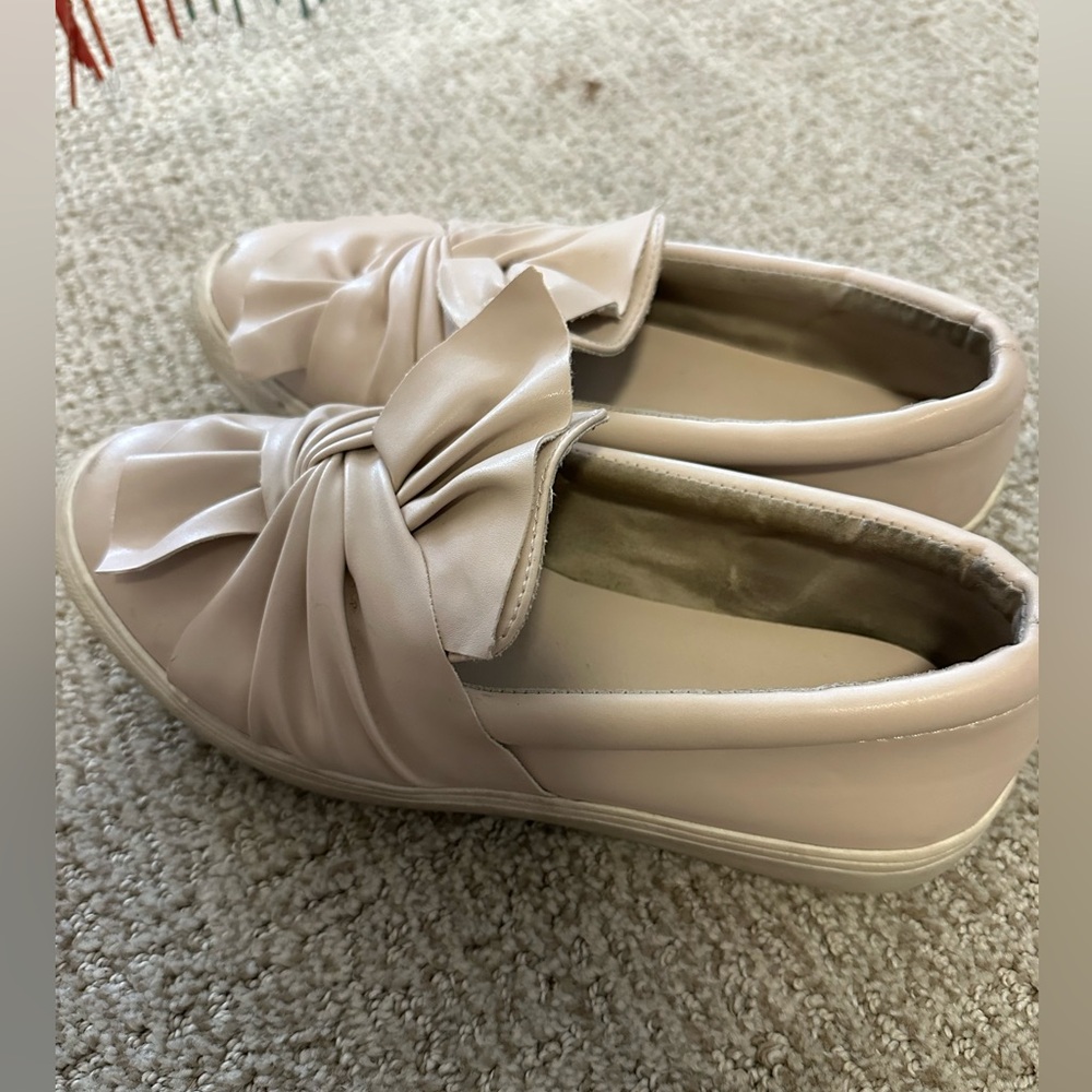 Women's Cream Slip-On Shoes